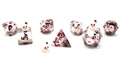 7-Die Set Infused - Ghost - White  (Lab Dice)